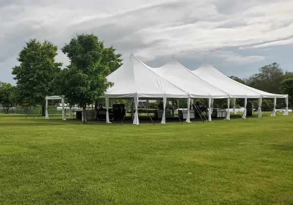 Tampa Outdoor Event Tent Rental with Three Peaks