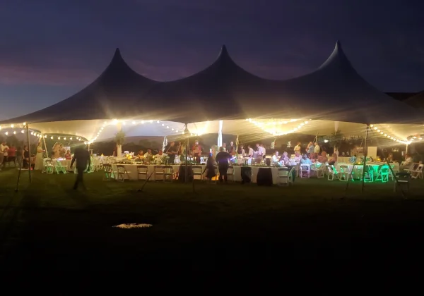 Tampa Outdoor Event Tent Rental - Nighttime Elegance