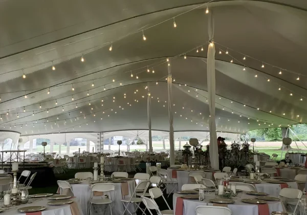 Tampa Outdoor Event Tent Rental - Three Peaks Interior View